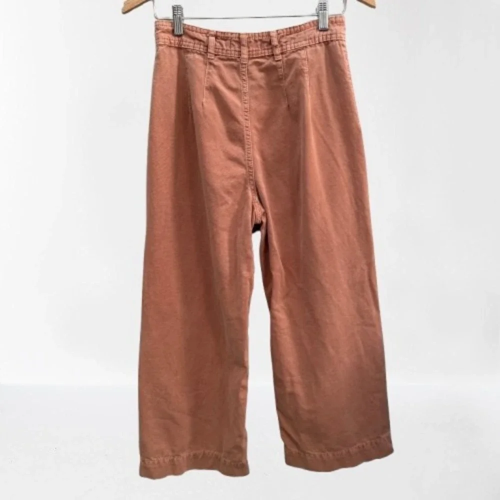Free People We the Free Patti Cotton Cropped Pants Rose Size 28